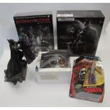 Boxed Batman figures to include Play Arts Arkham Knight Batman, Eaglemoss Hero Collector Batman