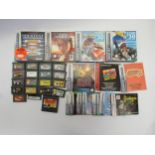 A collection of Nintendo Game Boy Advance games and manuals to include Final Fantasy Tactics,