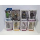 Six boxed DC Collectibles Designer Series Batman action figures to include Batman, Catwoman,