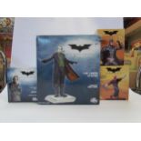 Four boxed DC Direct Batman Figures to include The Dark Knight, The Joker Statue and The Joker