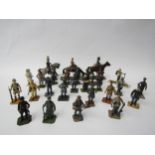 A collection of lead figures of German soldiers from various regiments including Luftwaffe, Army,