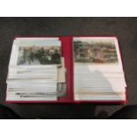 A postcard album containing early 20th Century postcards of Japan, Nagasaki, Haxone, Kyoto, Nara,