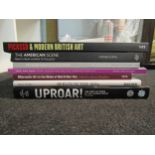 Seven assorted modern art books, including Picasso; "Mondrian-Nicholson in Parallel"; Frank Dobson