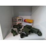 Dinky Supertoys Centurion Tank, Dinky Supertoys 920 and other military items some with boxes