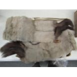 A North American skunk cape with 1980's Brahams Furriers documentation