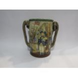 A Royal Doulton loving cup commemorating Nelson, limited edition No. 84/600, 26cm height