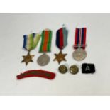 A quantity of WWII medals consisting of War Medal, Defence Medal, Atlantic and 1939-45 stars and