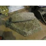 A granite ethnic grinding tool and base