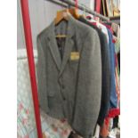 Four men's jackets including tweed