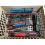A collection of model trains including A4 Class Mallard