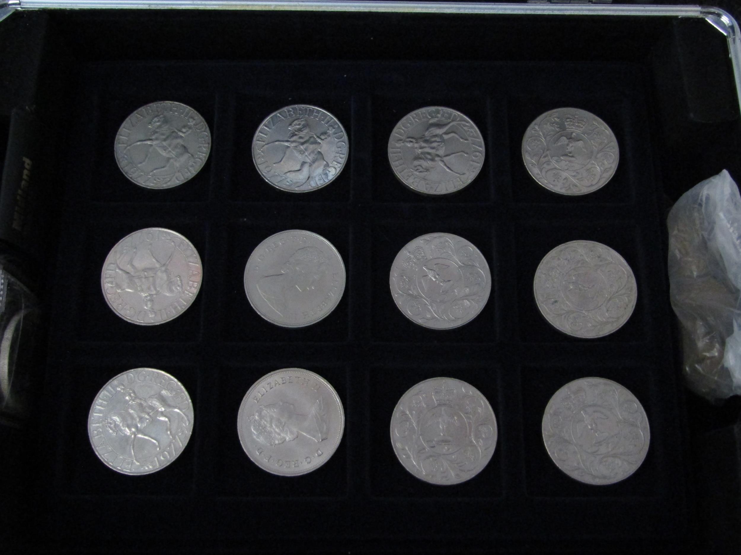 A case of Elizabeth II commemorative issues crowns, 3D and half pennies, etc - Image 2 of 3
