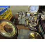 A quantity of reproduction carriage clocks, mantel clocks and wall clocks etc