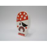 A 1970's Pirate face Carlton ware money box, 15cm high