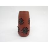 A Poole Pottery Atlantis range vase by Catherine Connaught, incised motifs (slight chip on one). No.