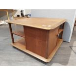 A Nathan Furniture Pandora Box Teak Coffee Table 45.5cm x 76cm Square