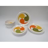 A 1970's Italian 18 piece Melamine Alfresco dinner set