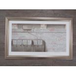 TONY MCSWEENEY (XX/XXI) A framed artist signed colour print "Toilets" signed bottom right. Image