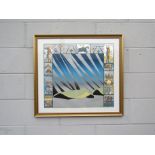 JARLE ROSSELAND (b.1952): A framed and glazed print, "Snorre VIII", pencil signed and dated 1990,