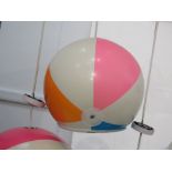 A 'TobyHouse' medium Beach Ball pendant light, 34cm diameter