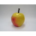 Iconic 1960's apple shaped ice bucket with original glass liner, registered design No. 918843
