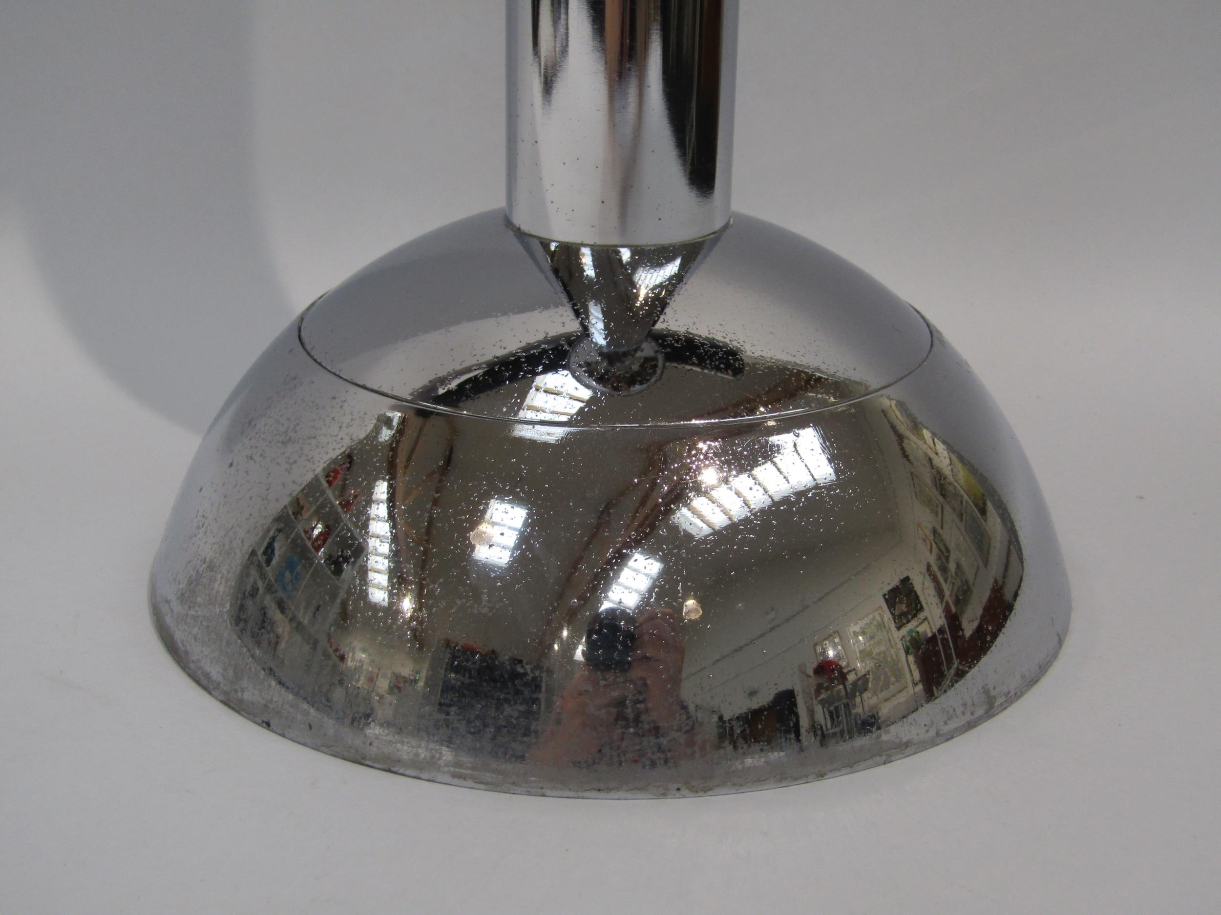 A 1960's chromed ashtray stand, 57cm high - Image 2 of 3