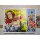 A UK quad cinema poster 'Policewomen / The Tiger's Killer', folded