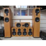 Ruark hi-fi surround sound speakers comprising a pair of Prologue One floorstanding speakers, four