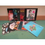 A collection of Hard Rock and Heavy Metal LP's and 12"s including Samson, Thin Lizzy, Rush, Billy
