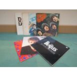 THE BEATLES: Five LP's to include 'Rubber Soul' (reissue), 'The Beatles' (white album) (one LP only,