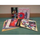 A collection of Merseybeat, 1960's pop and television theme LP's including The Beatles "