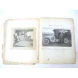 A World War 1 souvenir album containing photographs, postcards, manuscript pen & ink sketches and