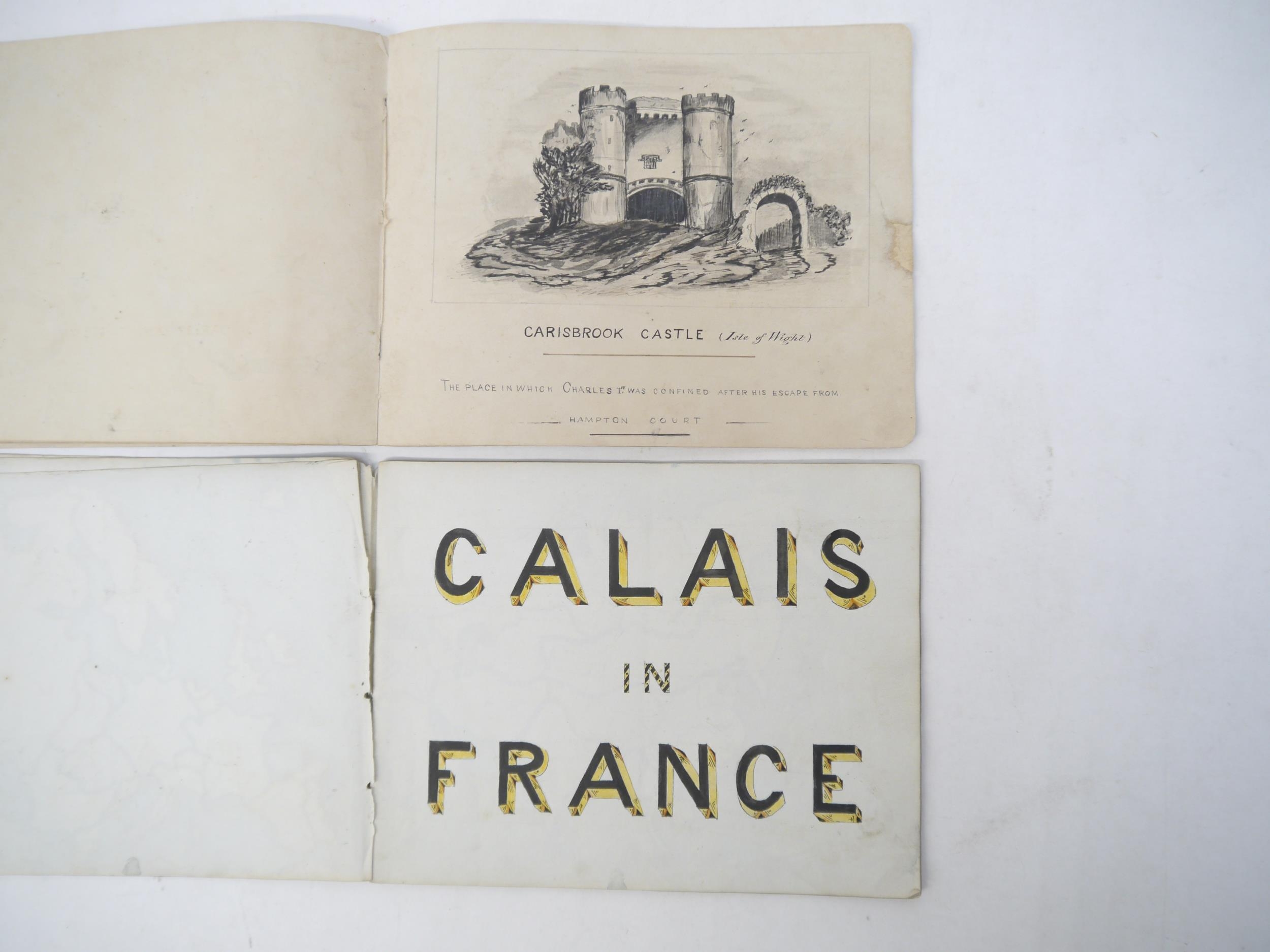 Two mid 19th Century manuscript exercise books containing well executed penmanship/ - Image 6 of 27