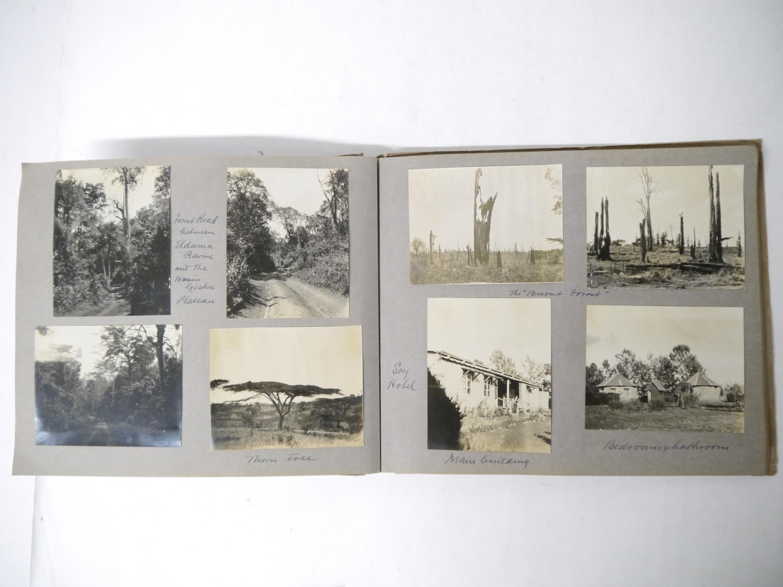 A photograph album of East Africa 1924-25, 130+ mounted photographs, mainly captioned, journey on SS - Image 13 of 27