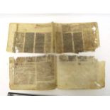 Single bifolium (split horizontally) containing a portion of a copy of the Codex Iustinianus,