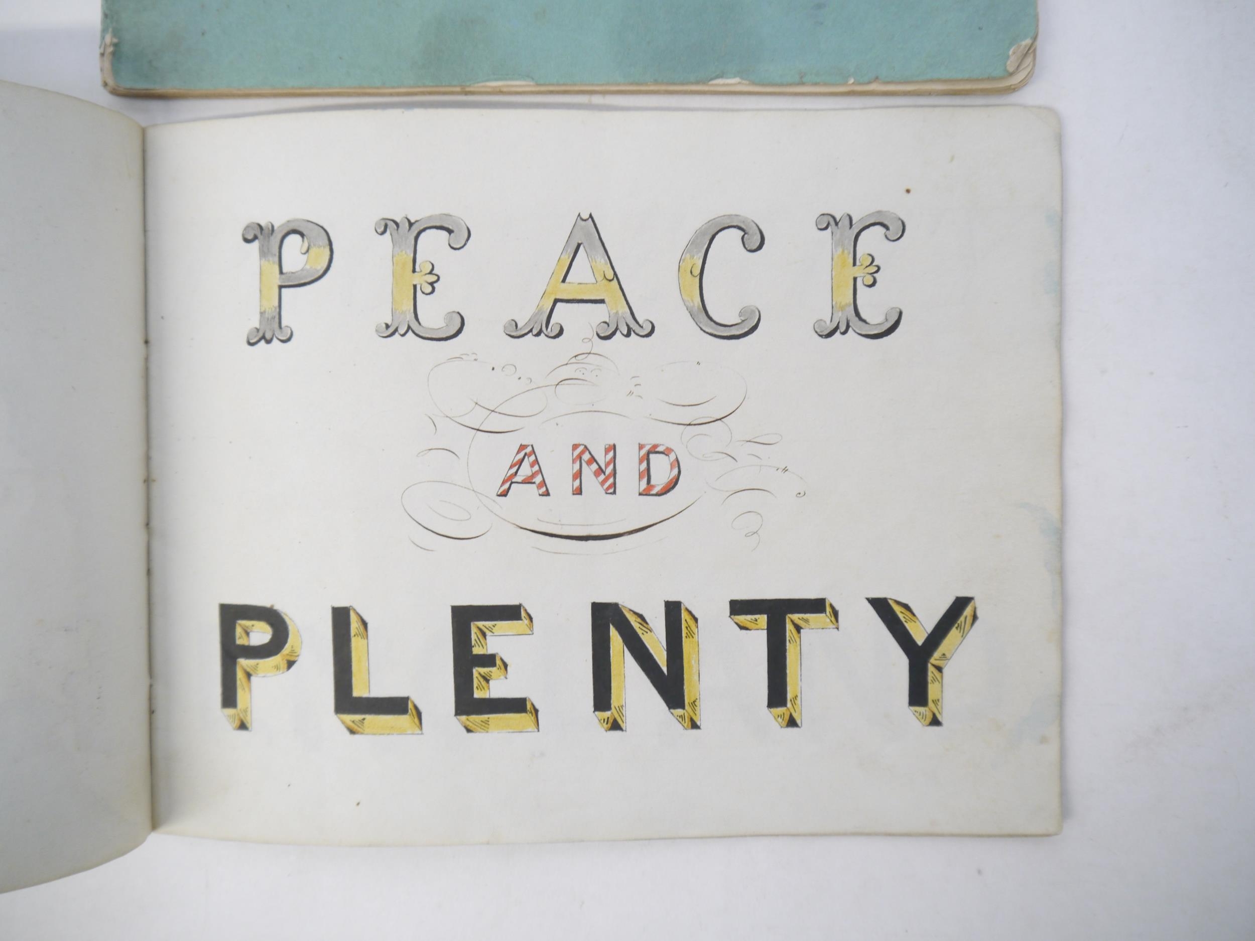 Two mid 19th Century manuscript exercise books containing well executed penmanship/ - Image 18 of 27