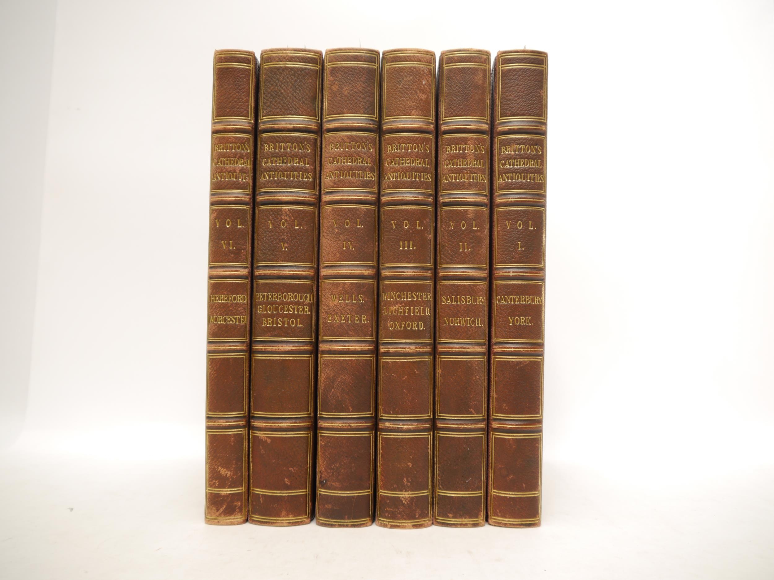 John Britton: 'Cathedral Antiquities of England', London, Longman, 1814-1836, 14 volume complete set