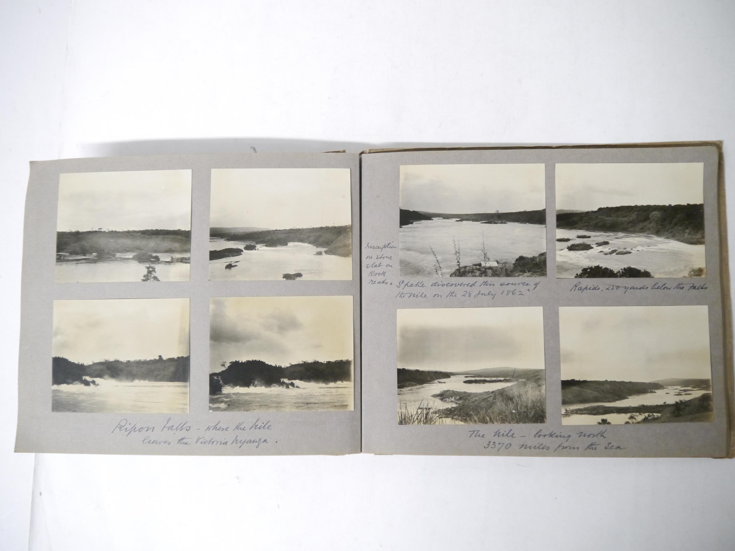 A photograph album of East Africa 1924-25, 130+ mounted photographs, mainly captioned, journey on SS - Image 17 of 27