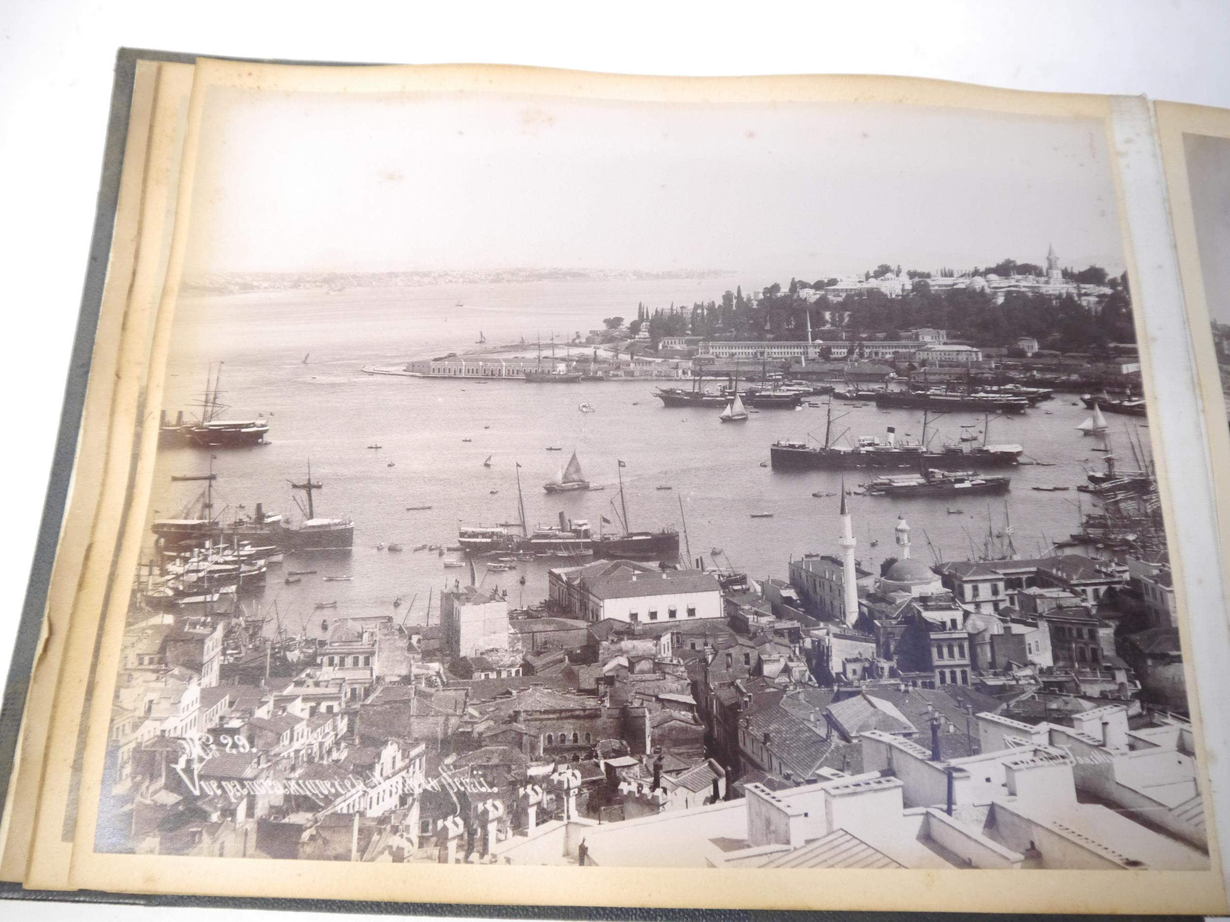 (Istanbul, Turkey, Ottoman Empire), a circa late 19th Century photograph album containing 24 mounted - Image 2 of 25