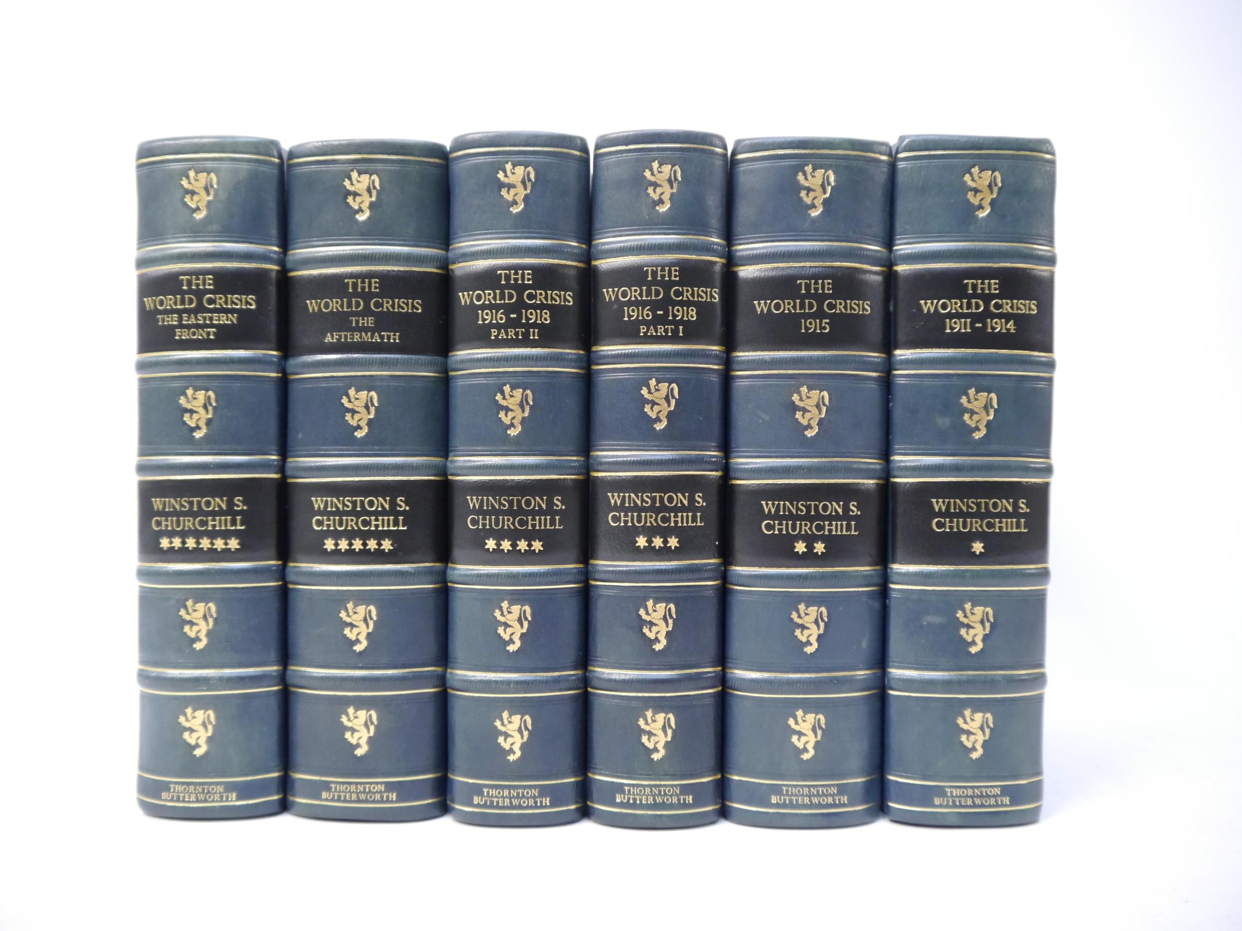 Winston S. Churchill: 'The World Crisis 1911-1918. [Complete in six volumes]', London, Thornton