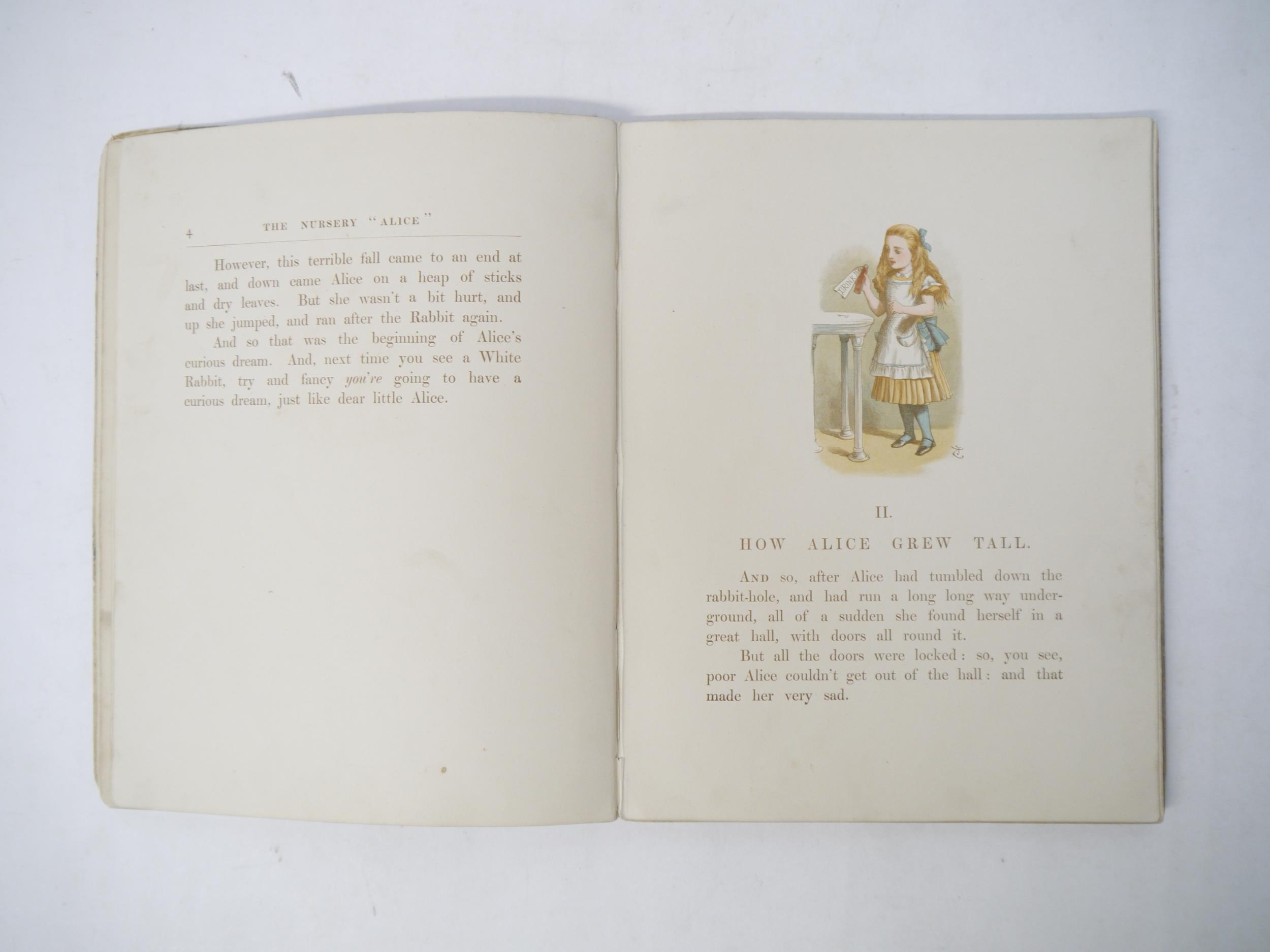 Lewis Carroll [i.e. Charles Lutwidge Dodgson]: 'The Nursery "Alice", Containing Twenty Coloured - Image 6 of 13