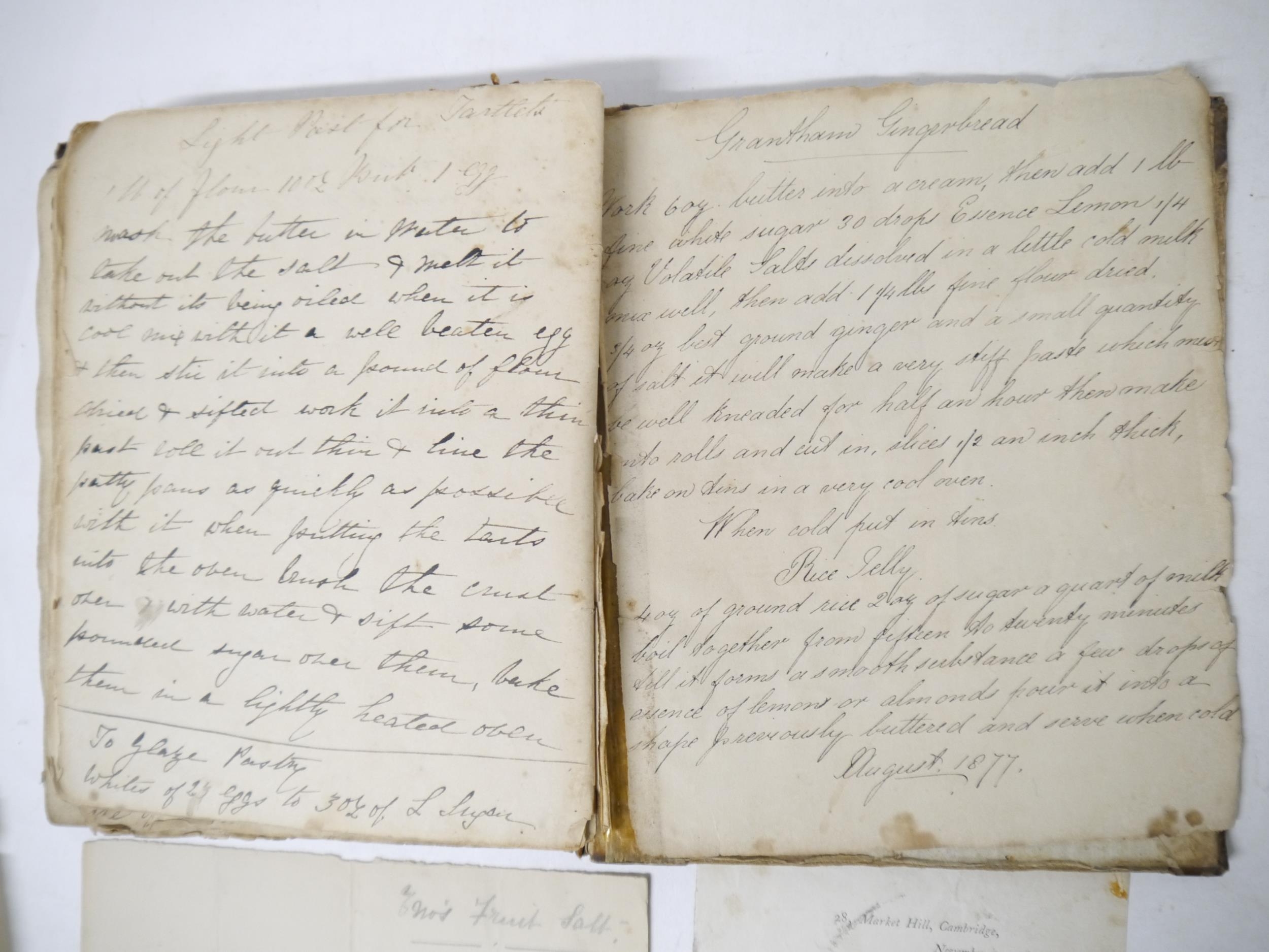 A manuscript book containing a good quantity of circa late 18th to mid 19th Century entries, - Image 28 of 31