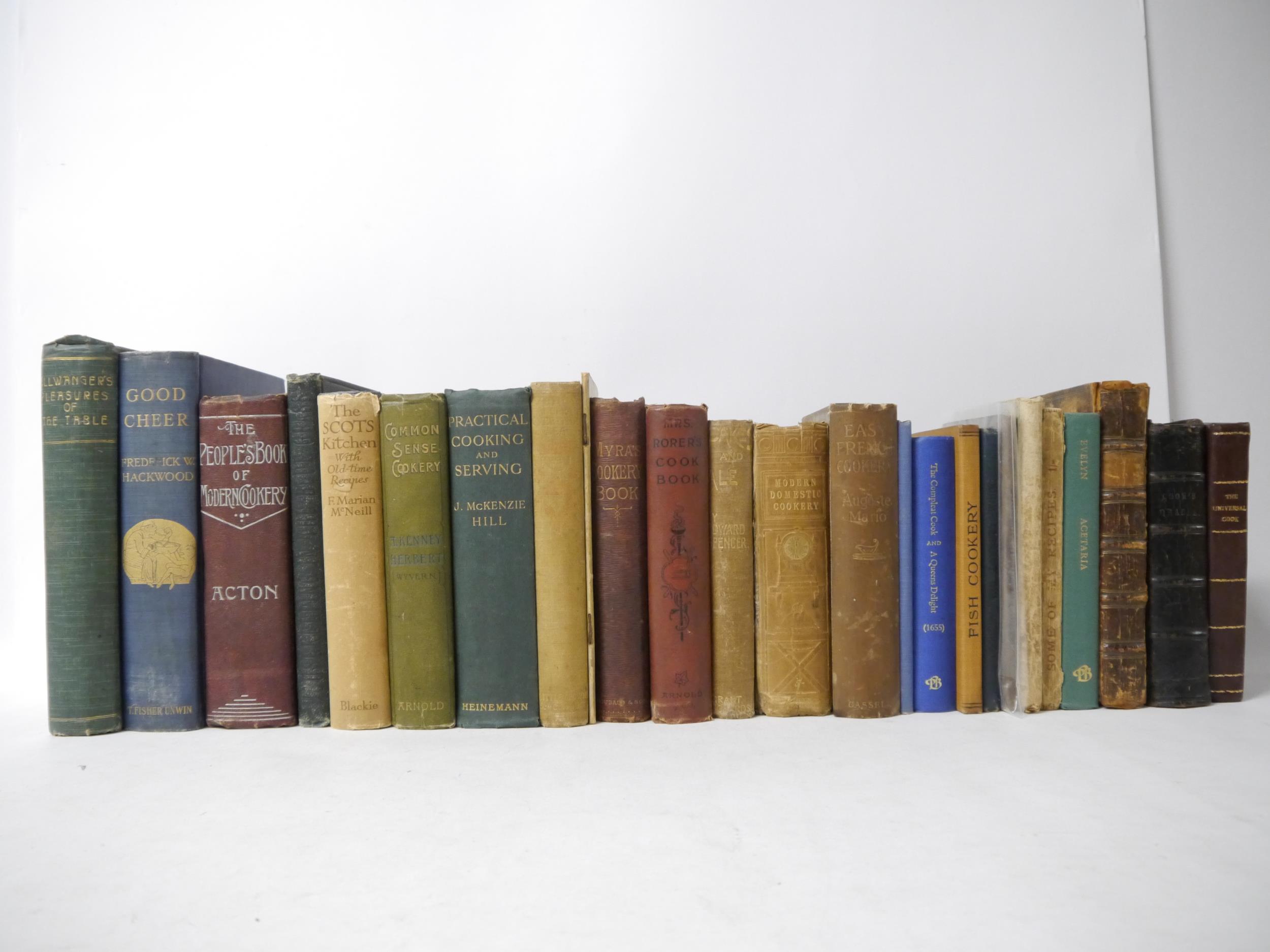 (Cookery), a collection of 25 mainly 19th and early 20th Century cookery and related books and