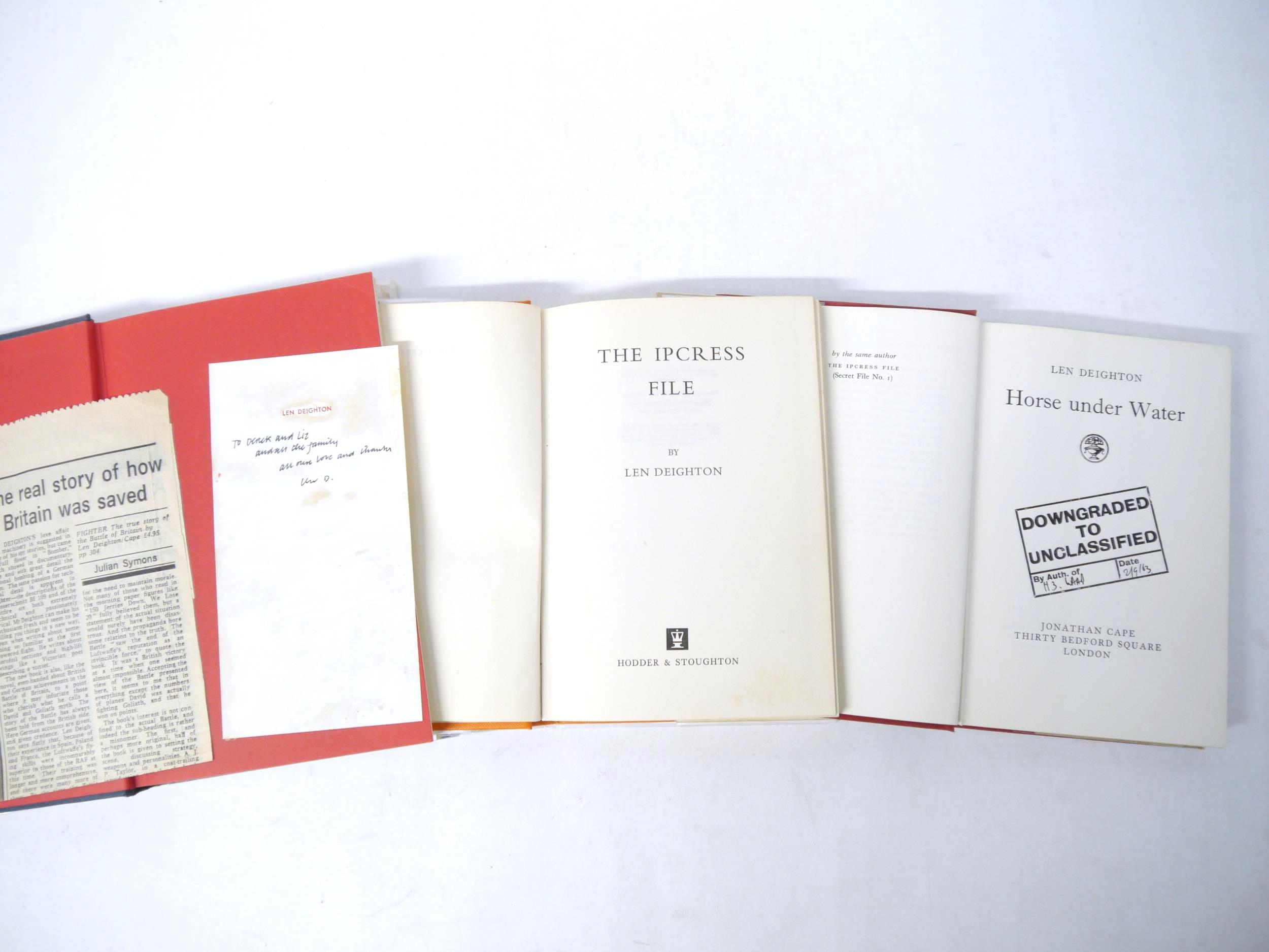Len Deighton, 3 titles: 'The Ipcress File', London, Hodder & Stoughton, 1962, 2nd impression, - Image 5 of 15