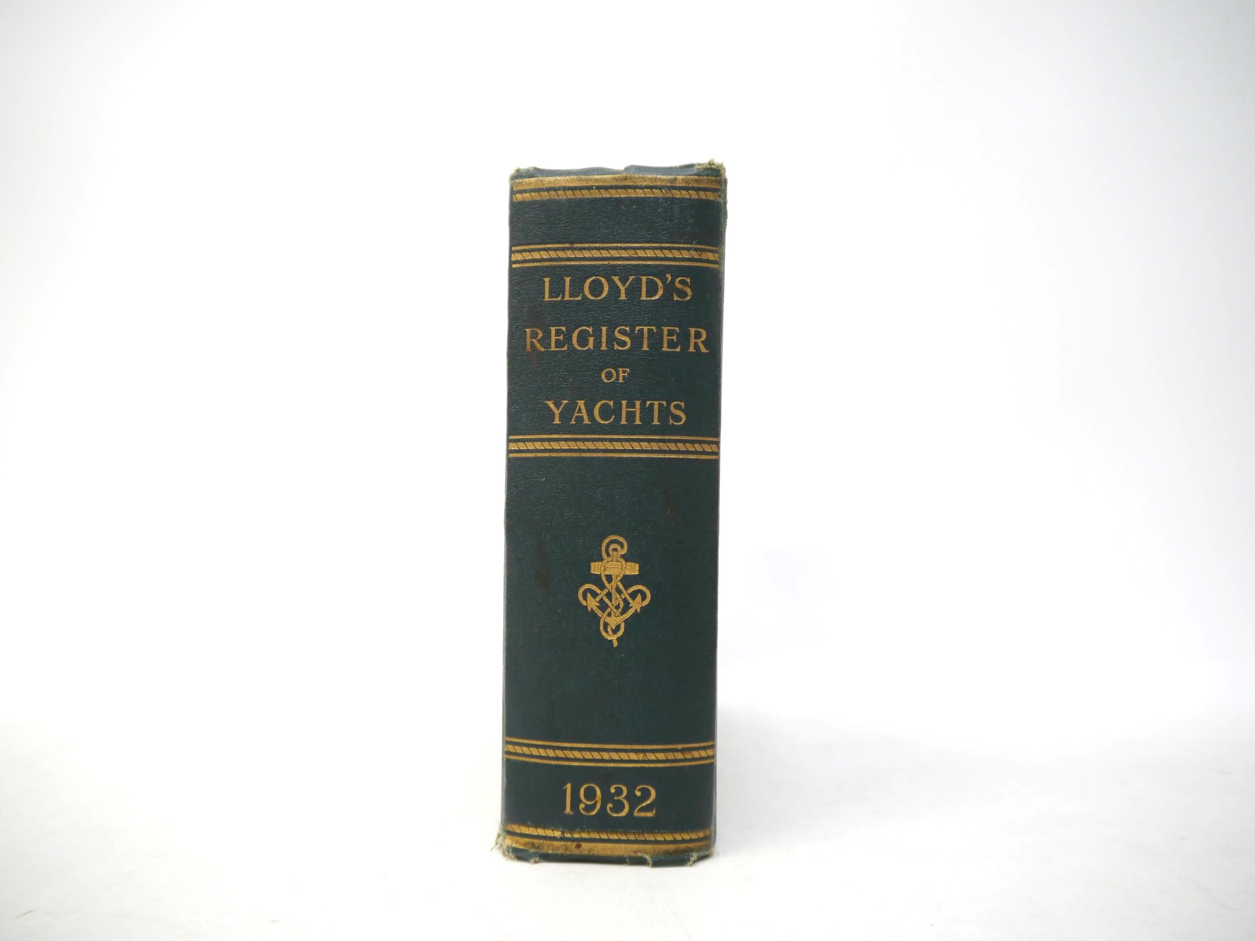 E.A. Halstead: 'Lloyd's Register of Yachts for the Year 1932', London, May 1932, 38 pages of - Image 3 of 9