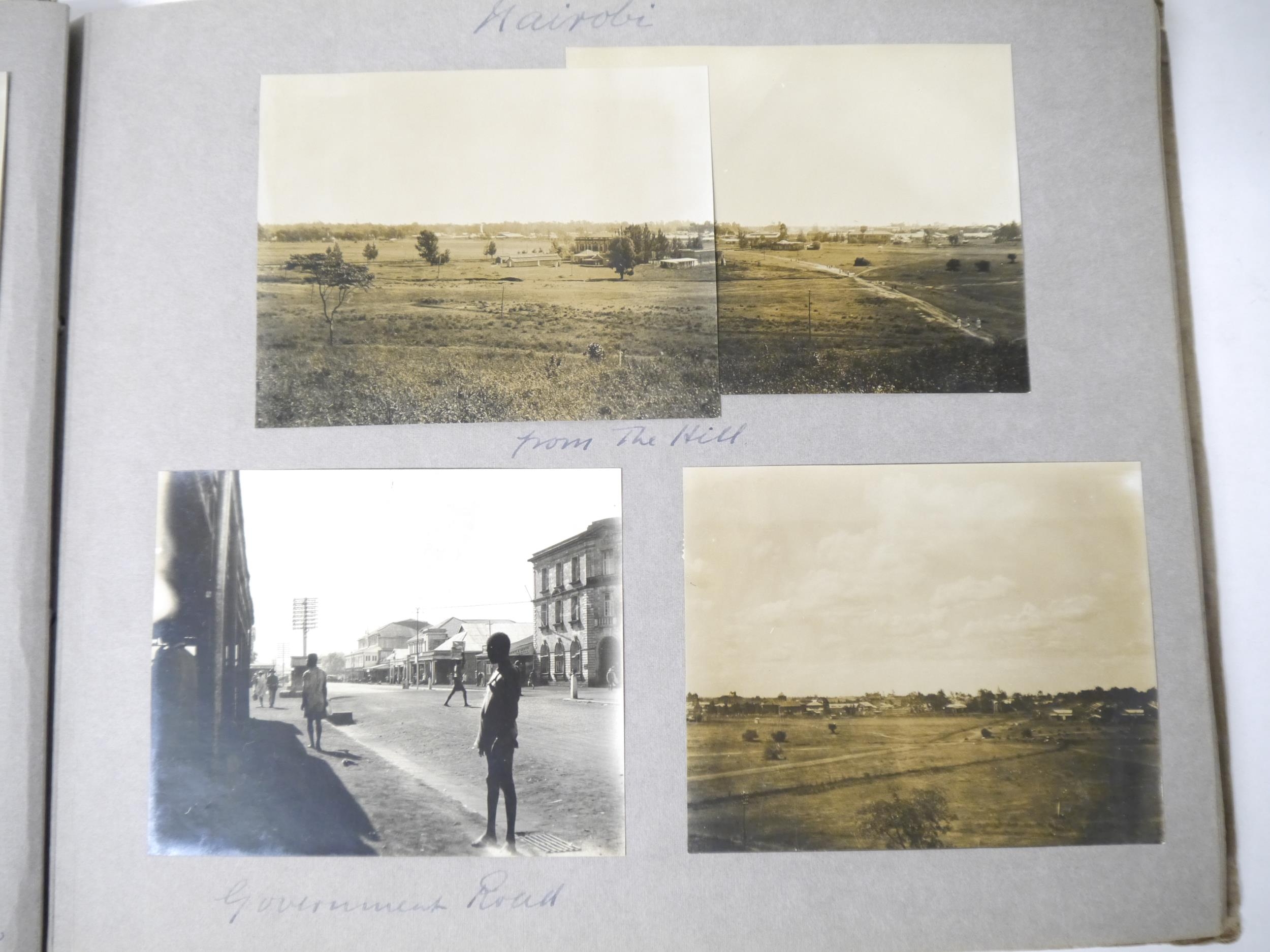 A photograph album of East Africa 1924-25, 130+ mounted photographs, mainly captioned, journey on SS - Image 24 of 27