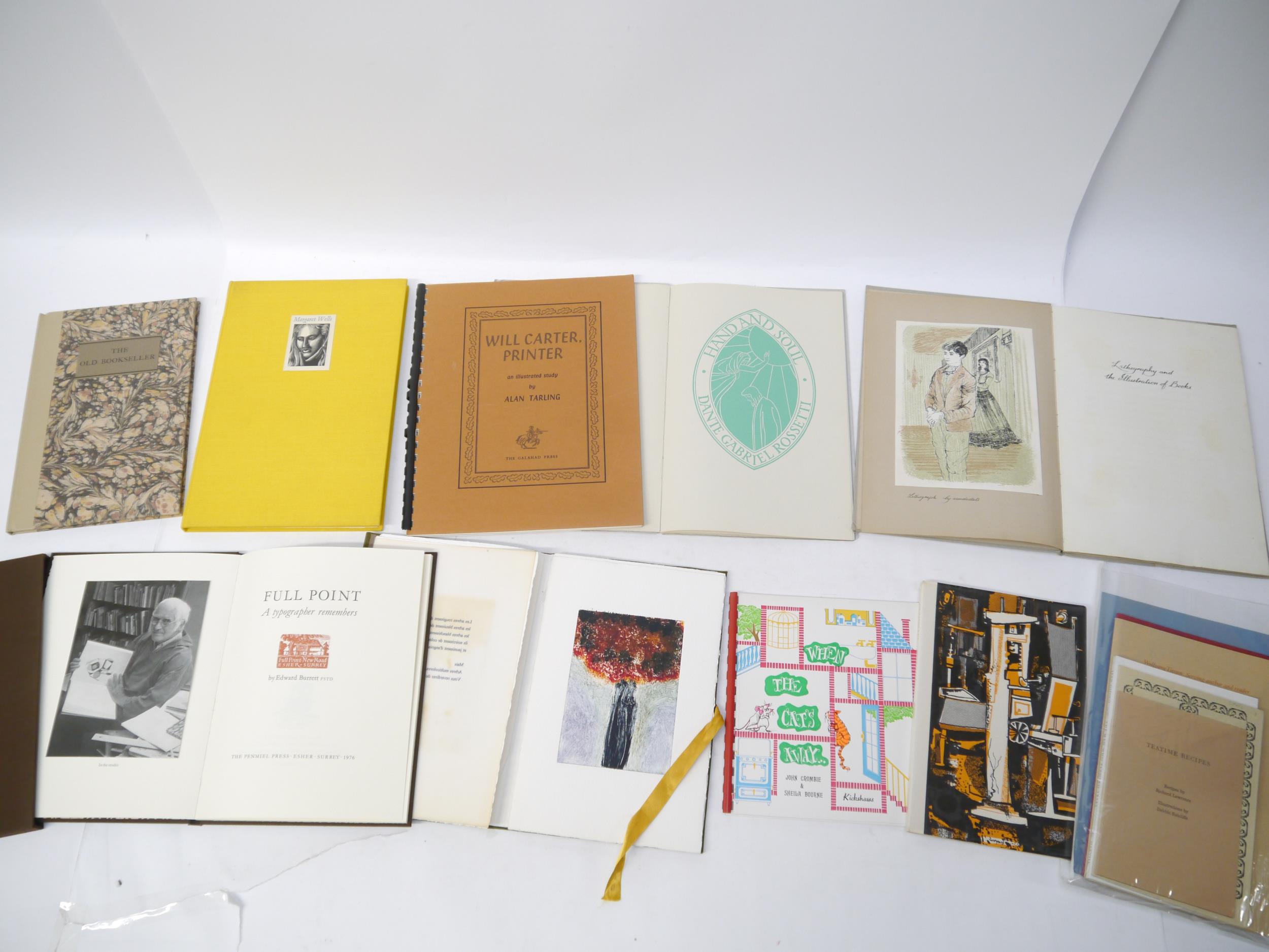 (Private Press, Typography), a collection 15 private press and typography related titles,