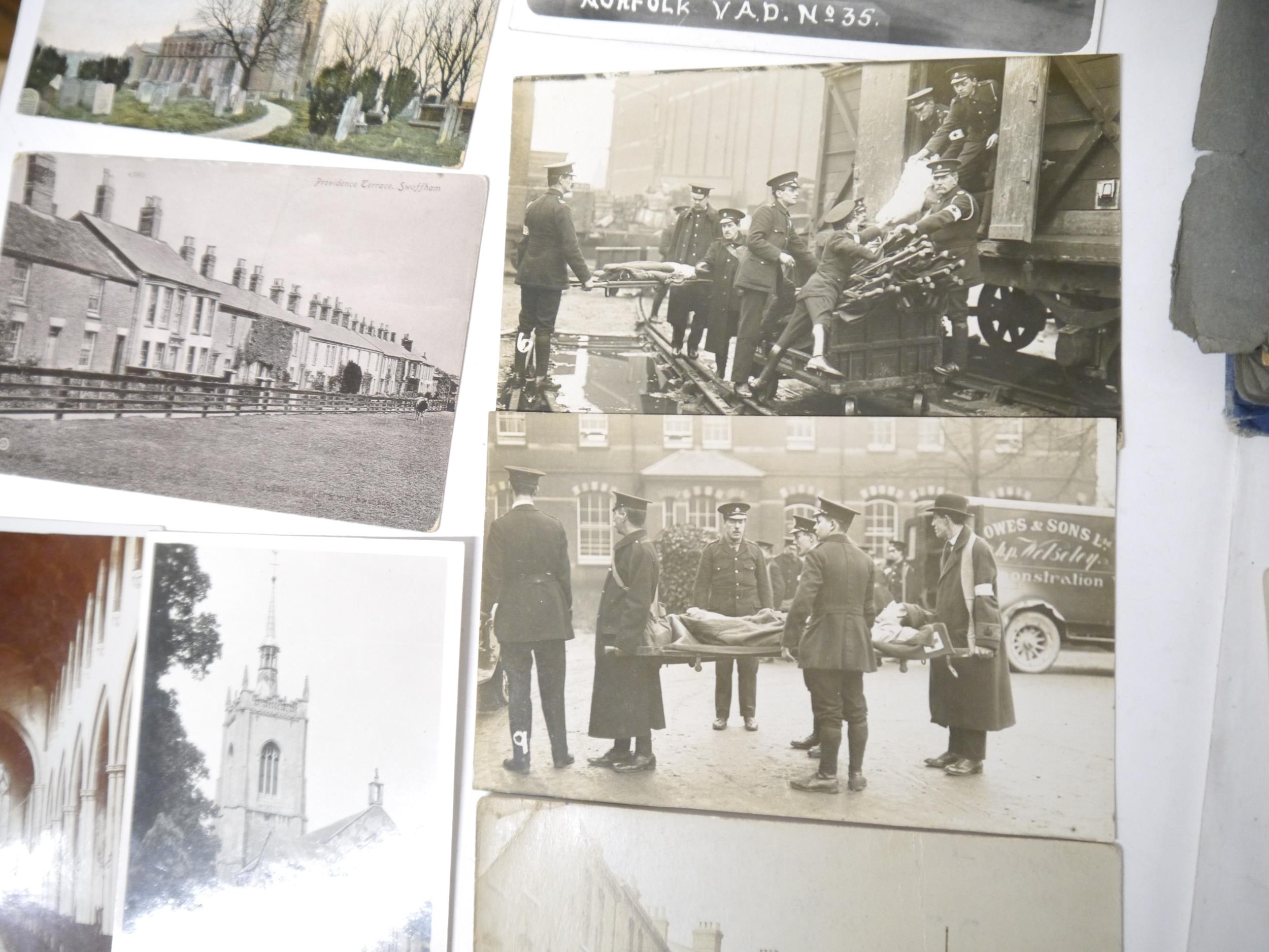 A collection of Norfolk and Norwich related ephemera, photographs and postcards, including a scrap - Image 15 of 33