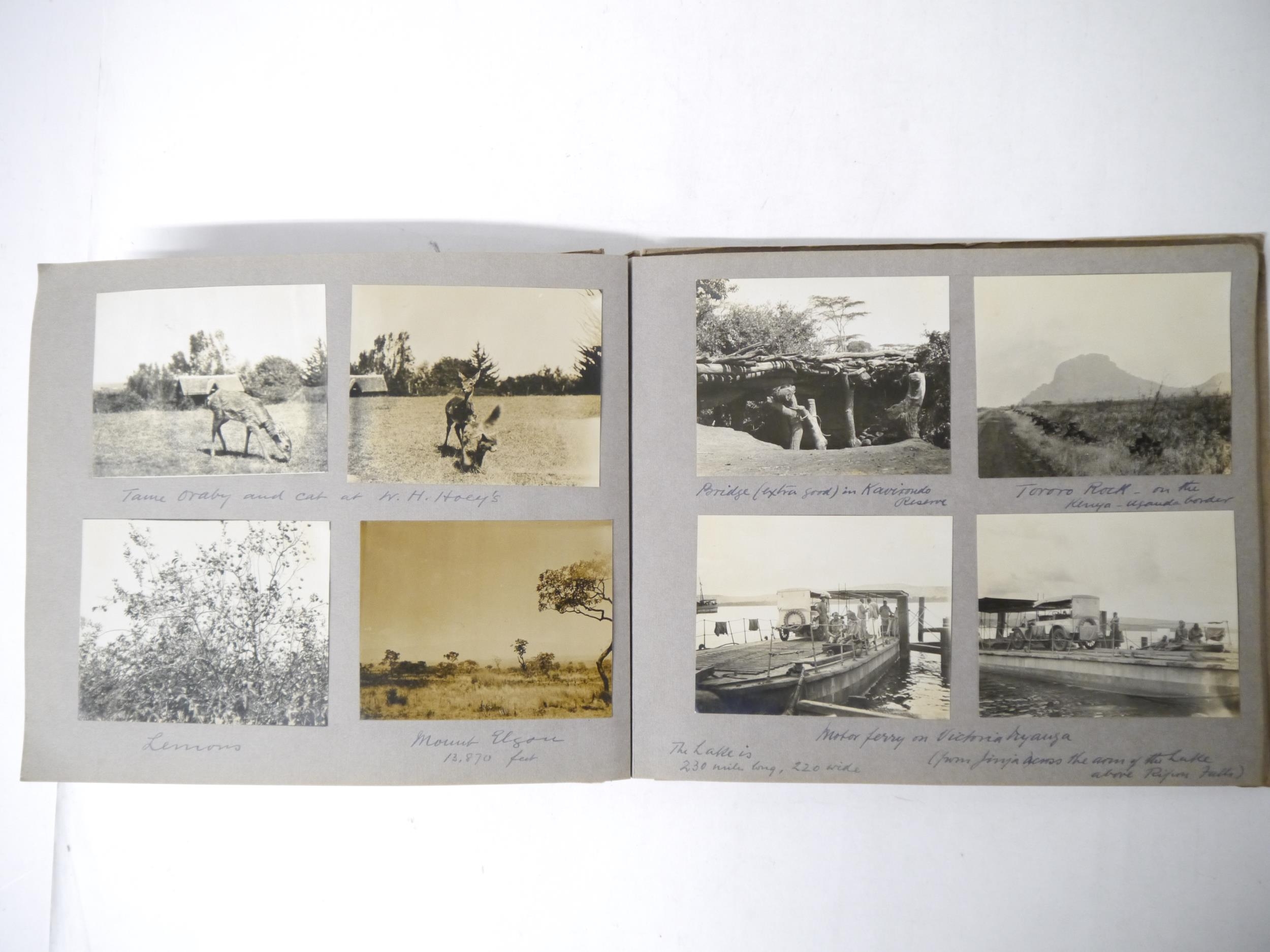 A photograph album of East Africa 1924-25, 130+ mounted photographs, mainly captioned, journey on SS - Image 14 of 27