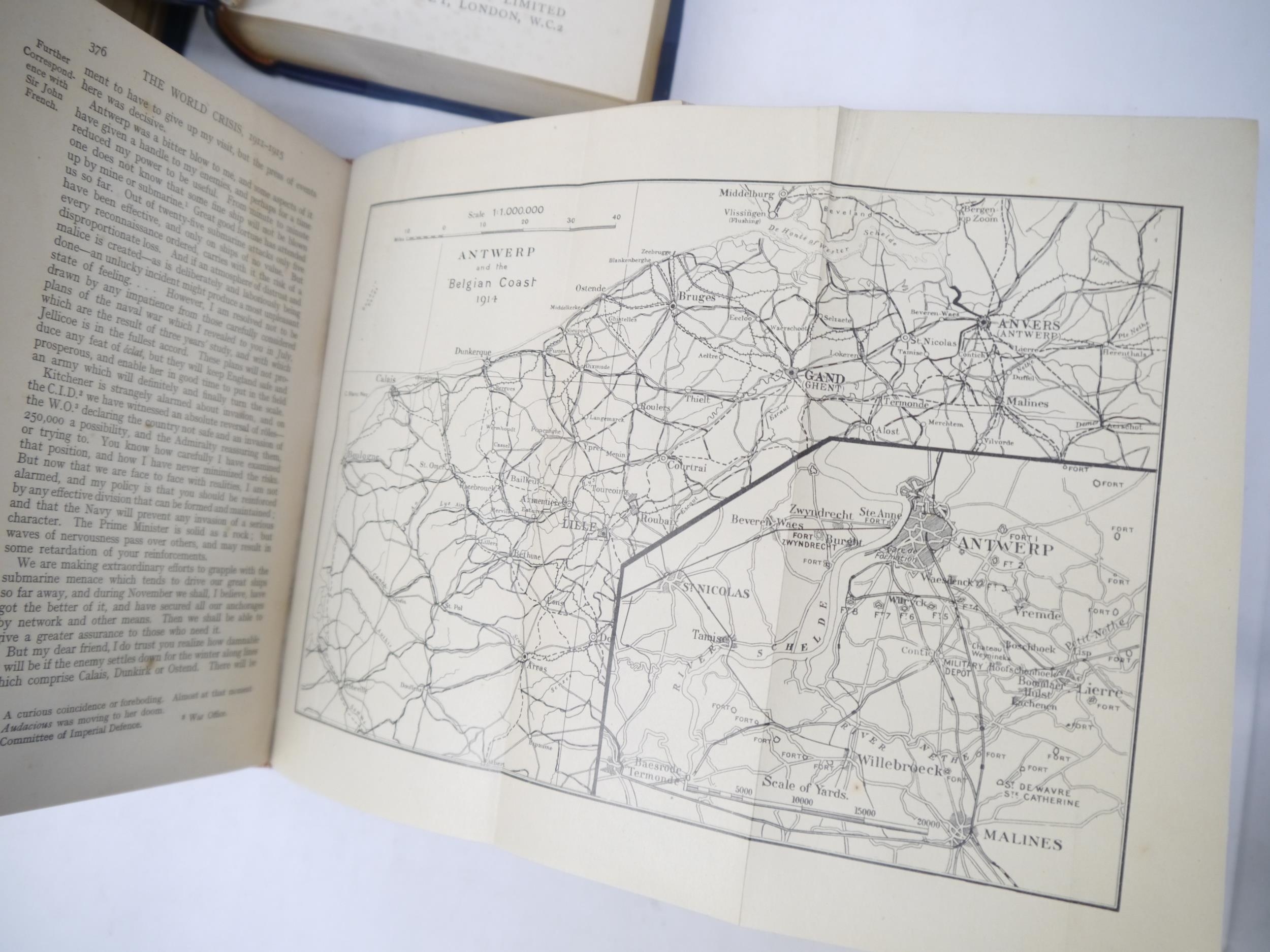 Winston S. Churchill: 'The World Crisis 1911-1918. [Complete in six volumes]', London, Thornton - Image 10 of 21