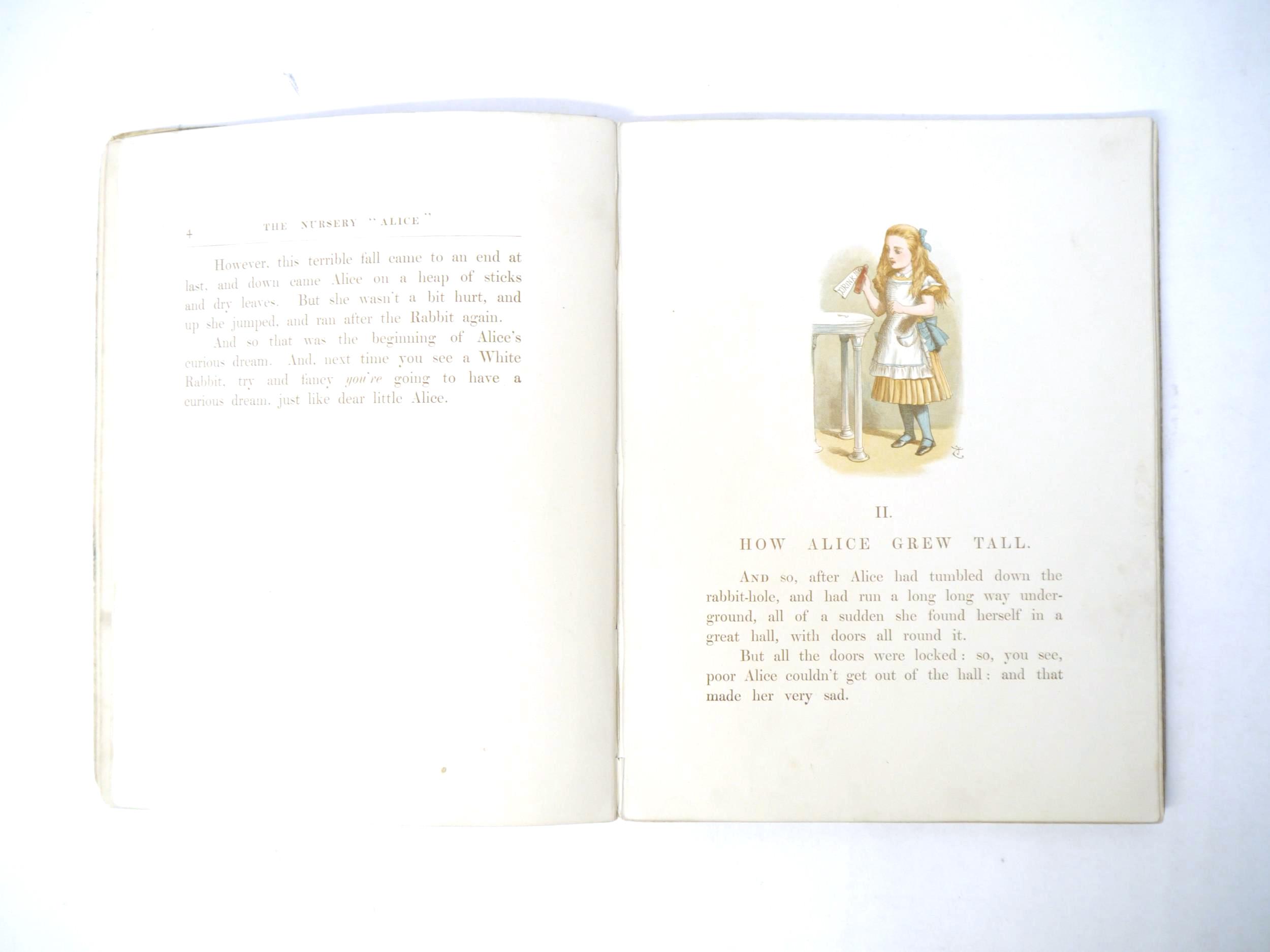 Lewis Carroll [i.e. Charles Lutwidge Dodgson]: 'The Nursery "Alice", Containing Twenty Coloured - Image 7 of 13